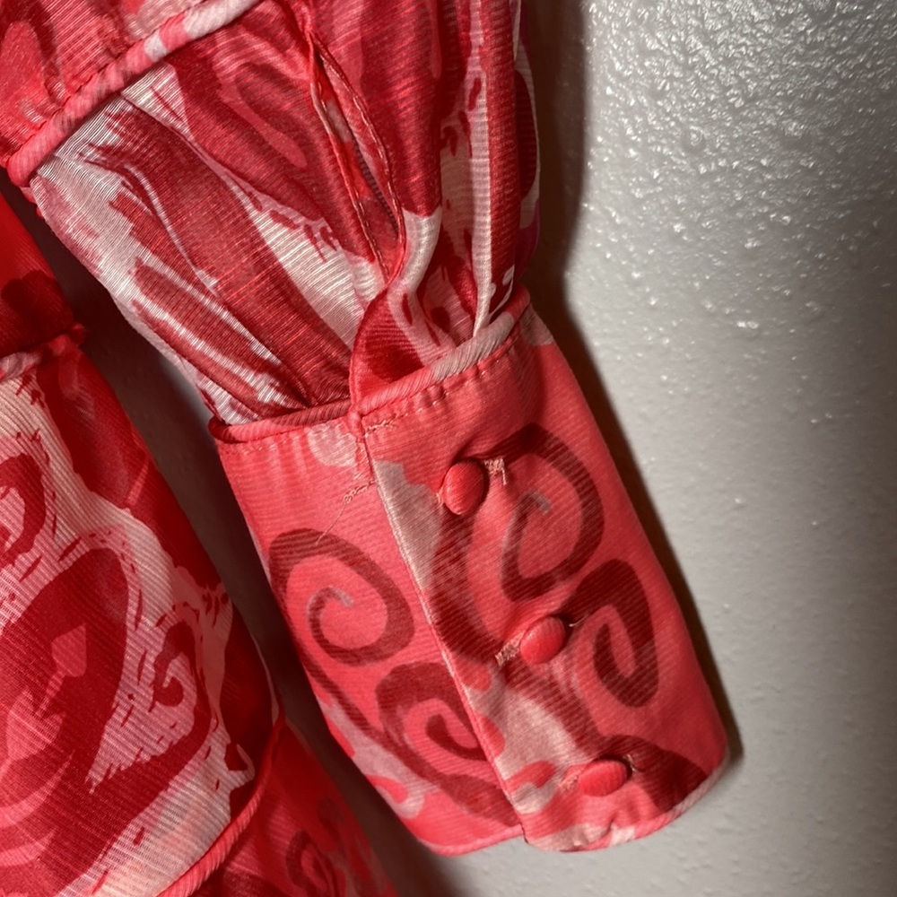 Lilly’s Kloset Red Geometric Dress Size S - Picture 12 of 14